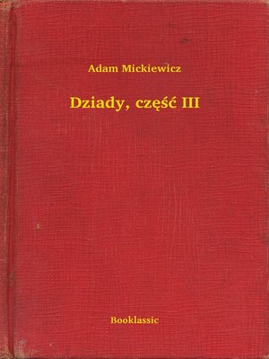 cover image of Dziady, część III